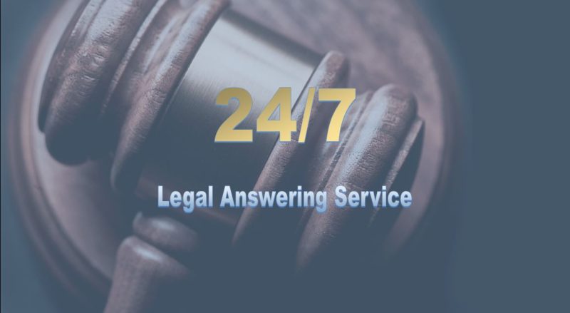 a judge's gavel on black background Legal Answering Service