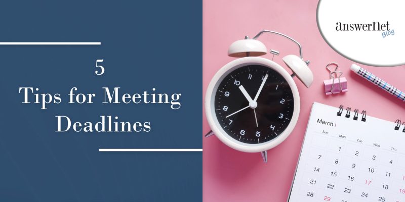 meeting deadlines - clock and calendar on pink background